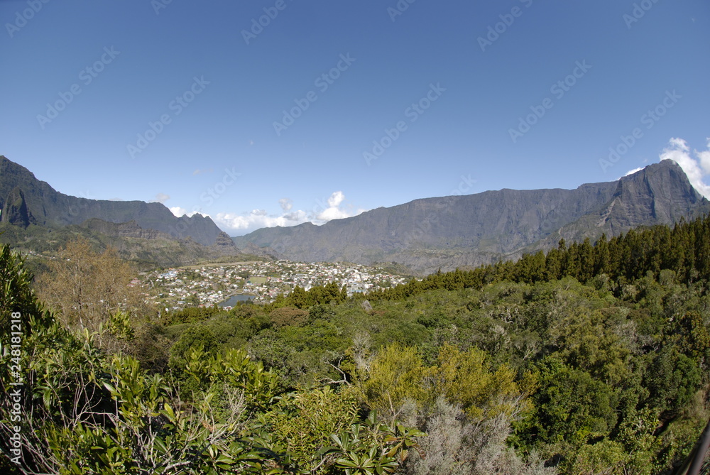 Fototapeta premium reunion island nature mountain
