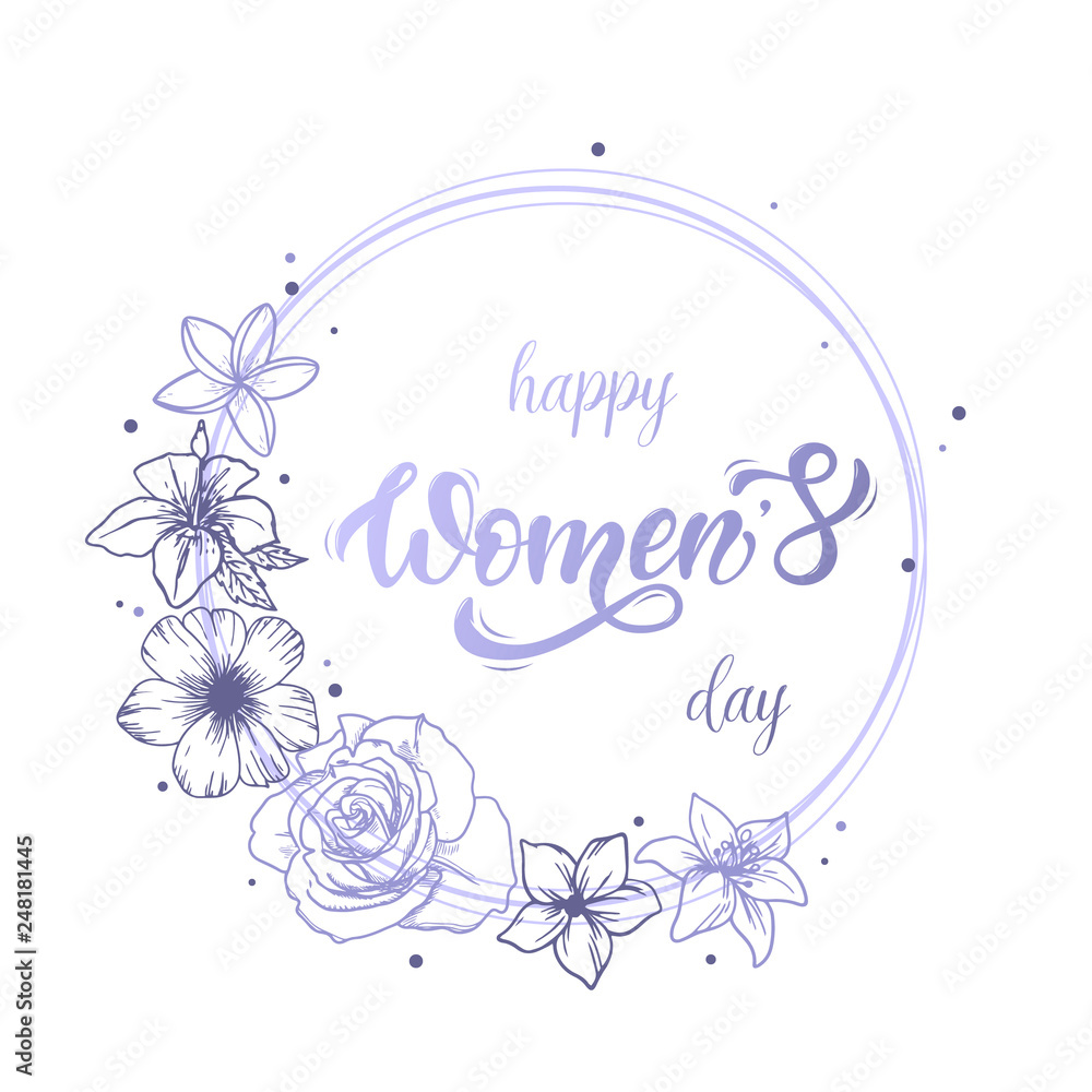 Happy Women's day greeting card, poster, banner design Happy Women's day greeting card, poster, banner design