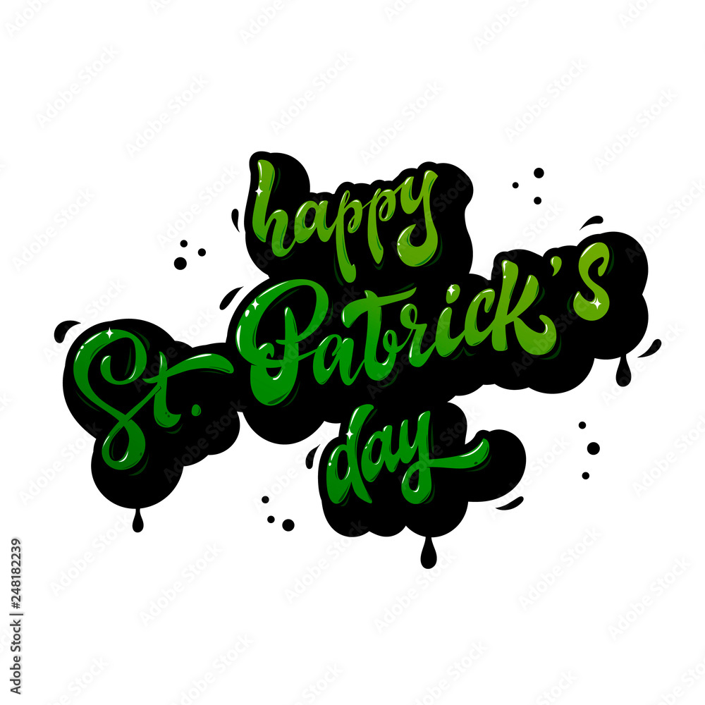 Naklejka premium Creative poster, banner, card, print design for the St. Patrick's day