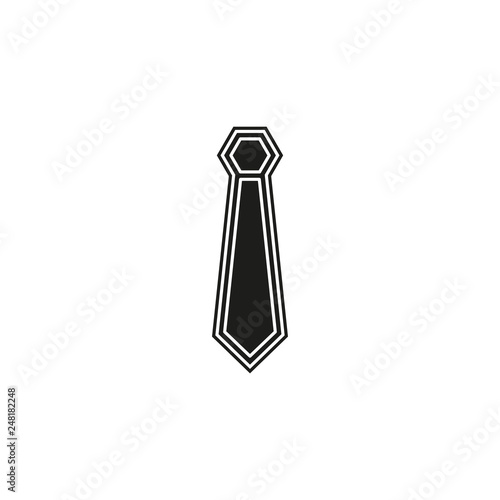 vector cravat icon - tie illustration. fashion wear