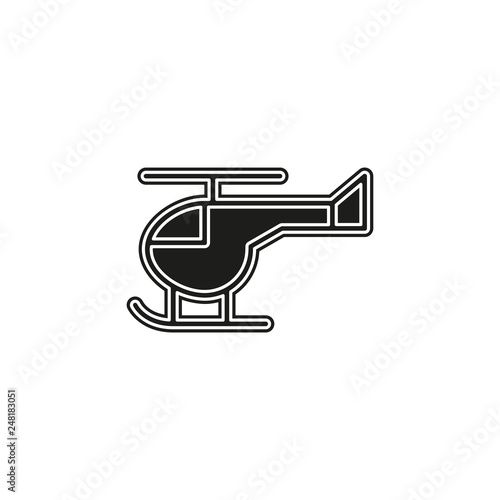 helicopter icon  vector copter  helicopter airline transportation.