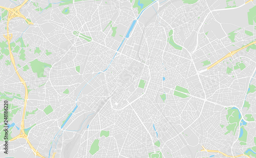 Brussels, Belgium, printable map