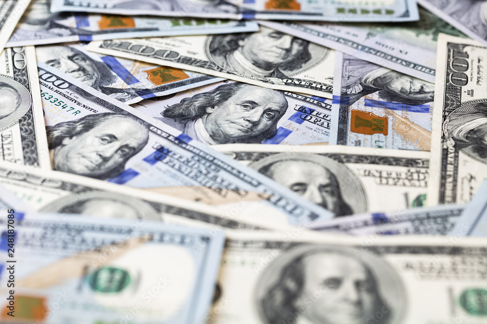 Fototapeta premium 100 dollar bills