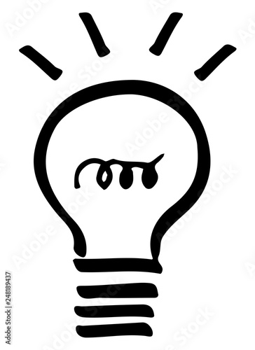 Light bulb icon #isolated #vector