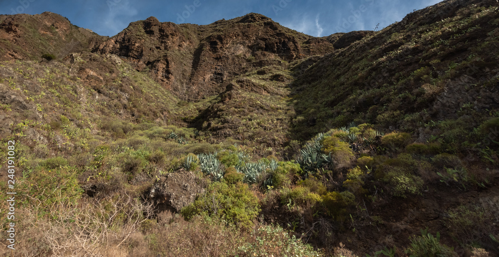 view of la gomera canarias mountain