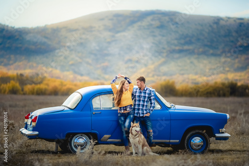 Romantic trip to the mountains