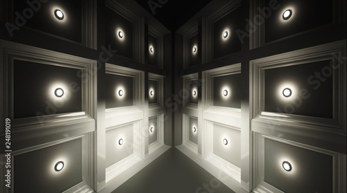 Abstract tunnel, abstract l...