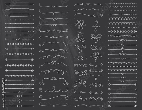 Chalkboard Dividers and Swirls