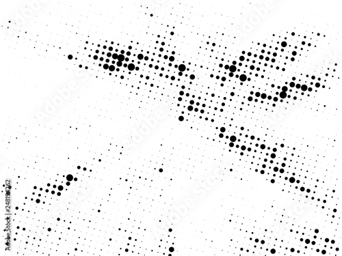 Halftone gradient pattern. Abstract halftone dots background. Monochrome dots pattern. Grunge texture. Pop Art  Comic small dots. Vector design for presentation  business cards  report  flyer  cover