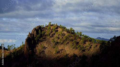 Dawn on the mountain, natural park of Pilancones, Gran Canaria, Canary Islands photo