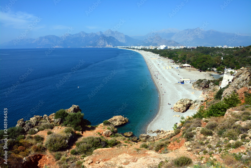 Fototapeta premium Piękna plaża w Antalya, Turcja