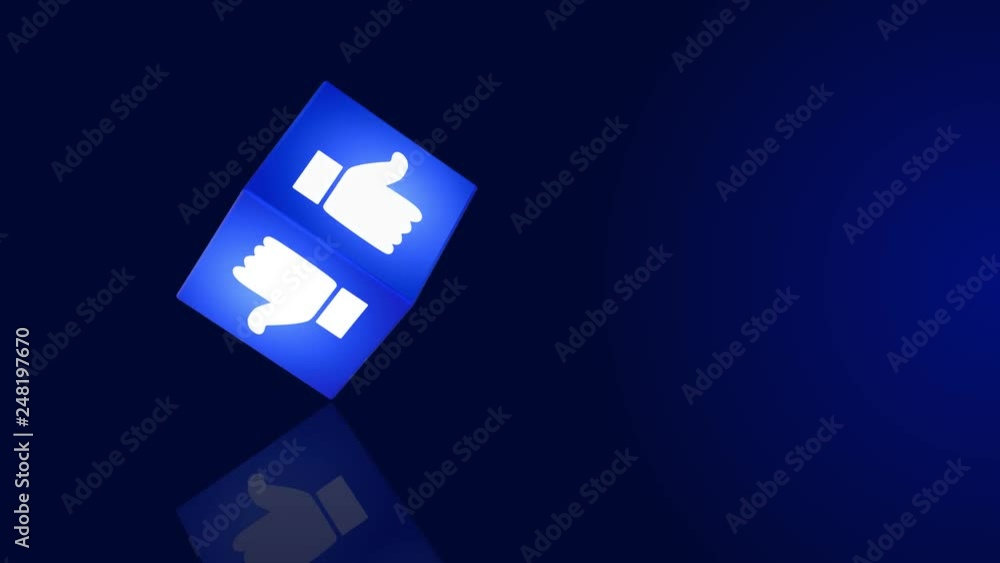 3D animation like thumb concept cube 3D animation like thumb concept cube
