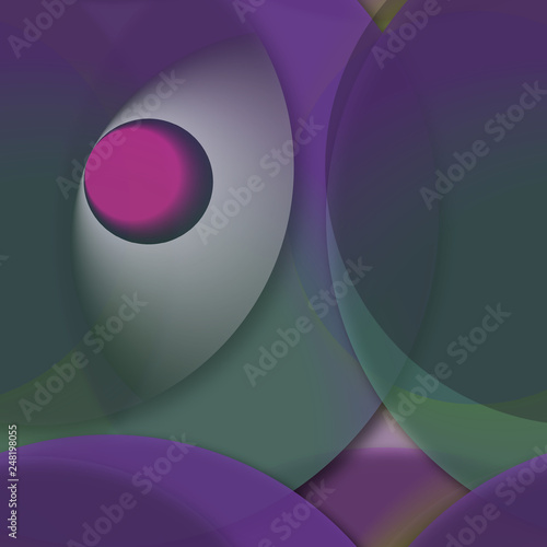 Multicolored geometric circle abstract background seamless pattern