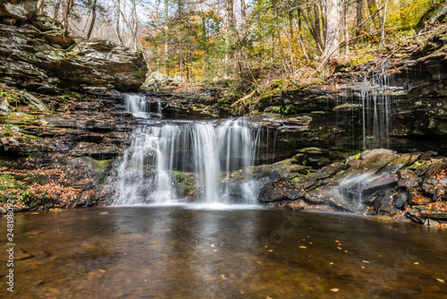 Fototapeta Naklejka Na Ścianę i Meble -  R. B. Ricketts Waterfall in Ricketts Glen State Park of Pennsylvania