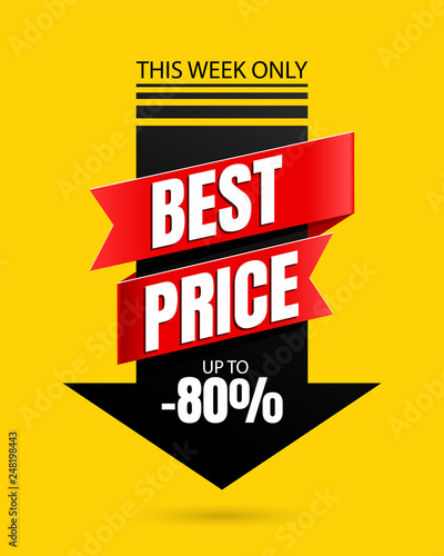 Special offer Best price banner template vector design