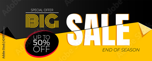 Special offer Big Sale banner template vector design