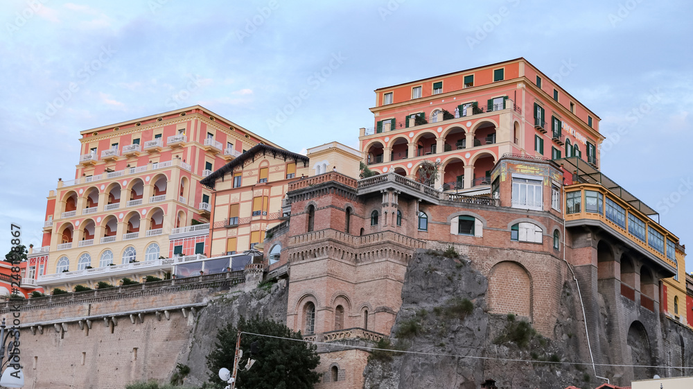 Buildings in Sorrento, Naples, Italy