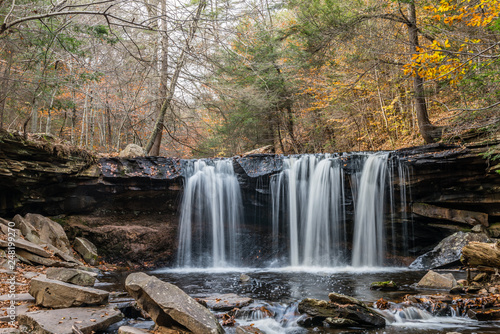 Fototapeta Naklejka Na Ścianę i Meble -  Oneida Falls in Ricketts Glen State Park of Pennsylvania