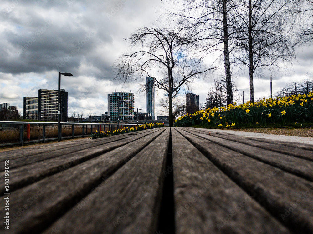 Fototapeta premium Bench city