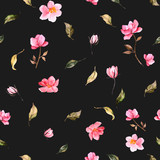 Wwatercolor floral pattern