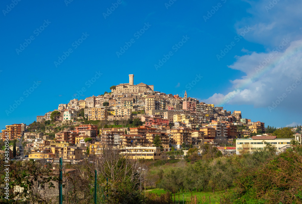 Palombara Sabina (Italy) - A little city on the hill in metropolitan area of Rome, on the Sabina countryside. Here a view of nice historical center.