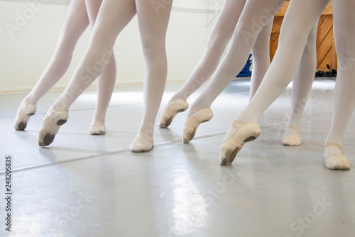 ballerina's feet,