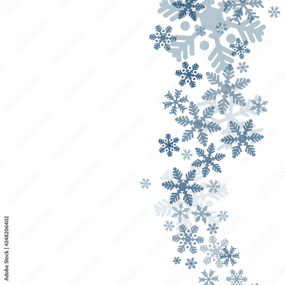 Abstract blue christmas snowflakes Abstract blue christmas snowflakes