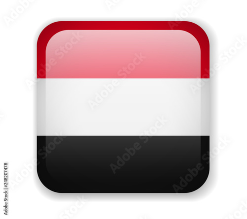 Yemen flag bright square icon on a white background Free Download Yemen flag bright square icon on a white background - GFXLoad