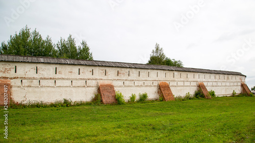 Wall Goritsky Orthodox Monastery in Rostov the Great, Russia