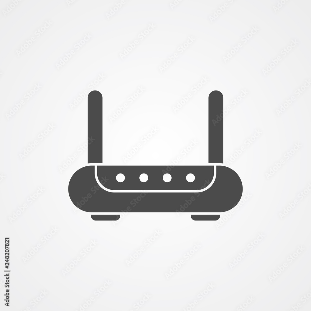 Router vector icon sign symbol Router vector icon sign symbol