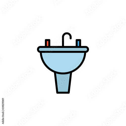 Basin vector icon sign symbol