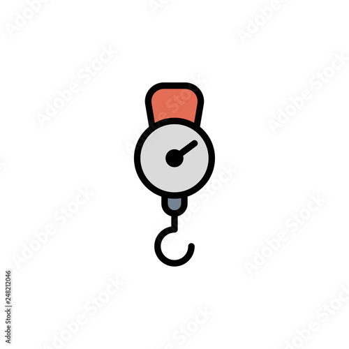 Hook scale vector icon sign symbol