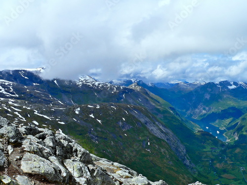 Norway-View from the Dalsniba to Geirangerfjorden photo