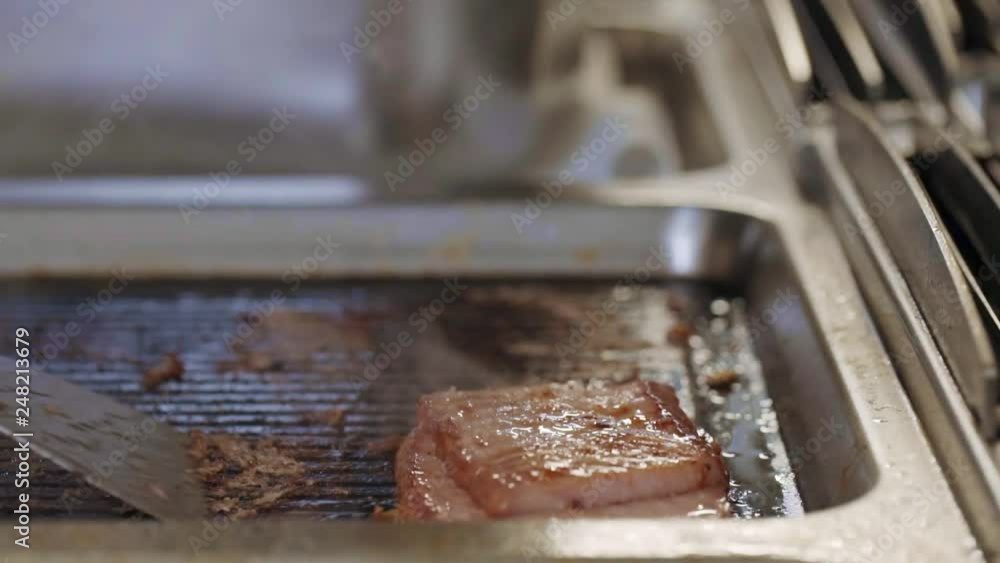 smoked sirloin grilled on professional grill smoked sirloin grilled on professional grill