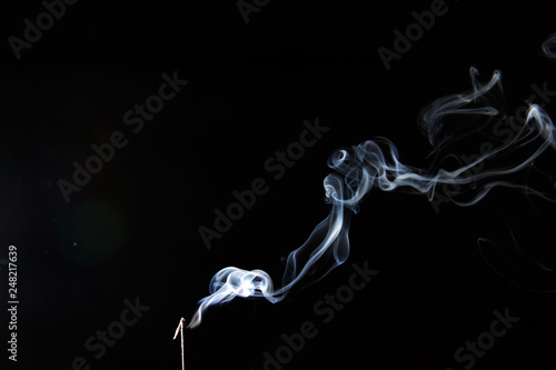 abstract smoke on black background