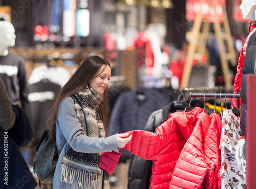 Girl shopaholic in store © Budimir Jevtic