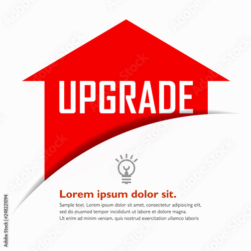 Upgrade icon, Design element, Step up image.
