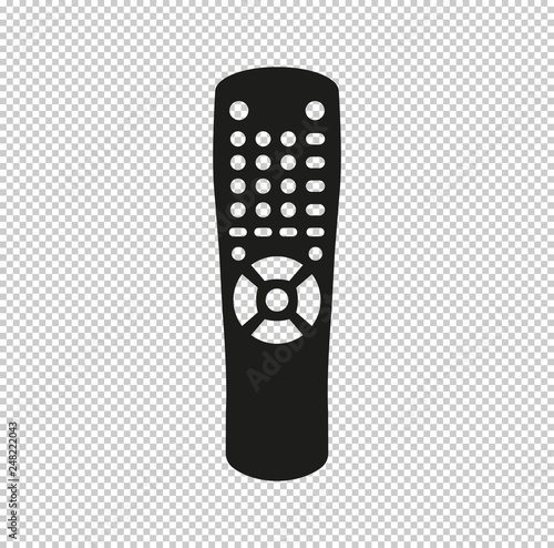 Remote control  - black vector icon