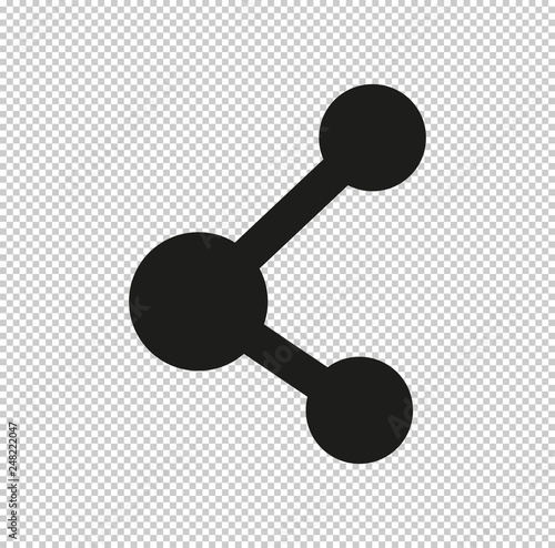 connection  - black vector icon