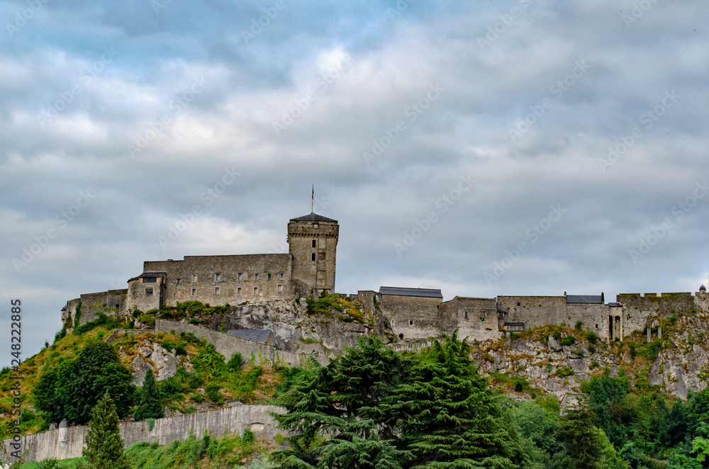 Castle of Lourdes in the Pyrenees