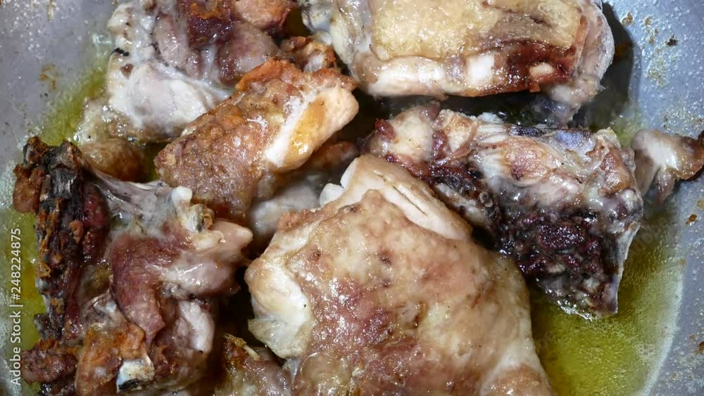 Browned Chicken 4K Video Cooking Browned Chicken 4K Video Cooking