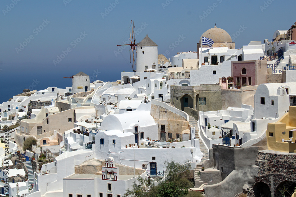 greek church in santorini greece