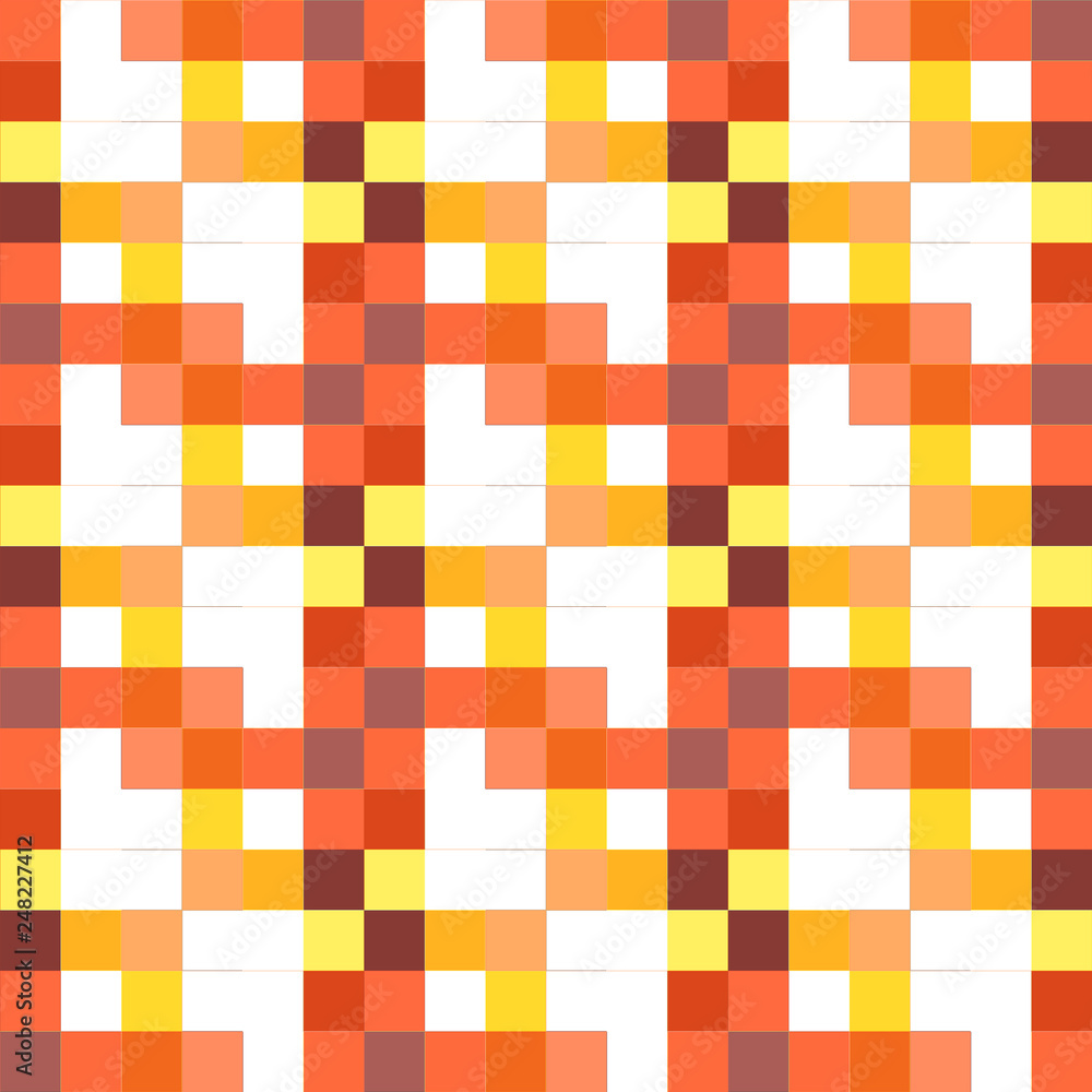 Seamless pattern background from a variety of multicolored squares. Seamless pattern background from a variety of multicolored squares.