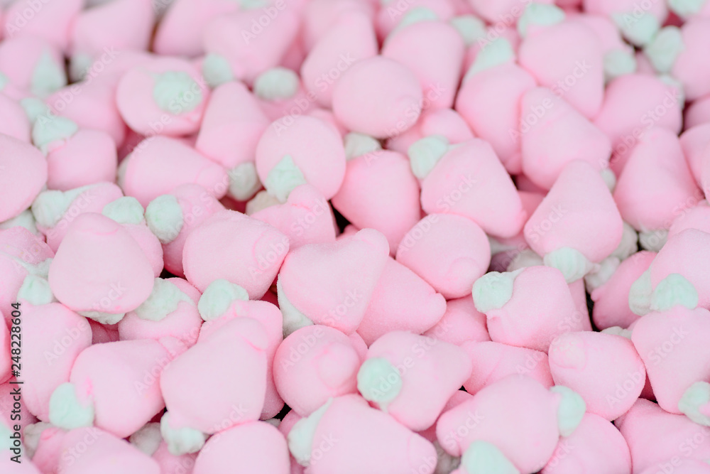 gummy pink candy, pastel background Stock Photo | Adobe Stock