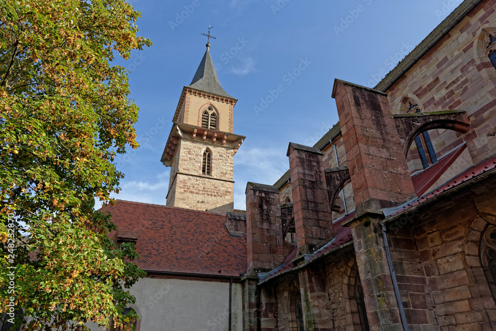 Obraz premium Église Saint-Grégoire, Ribeauvillé, Haut-Rhin, Alsace, Grand Est, France