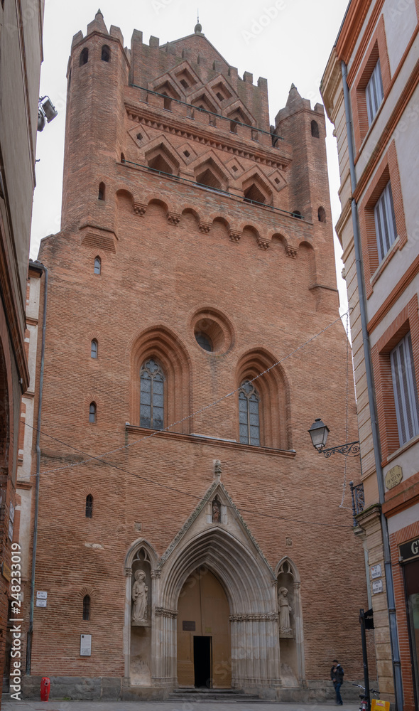 Toulouse, France - 12 15 2018: Church of Our Lady of Taur