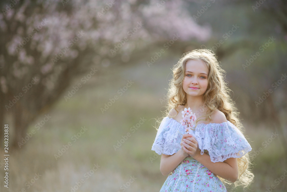 Sad Woman in a beautiful dress dreams Sad Woman in a beautiful dress dreams