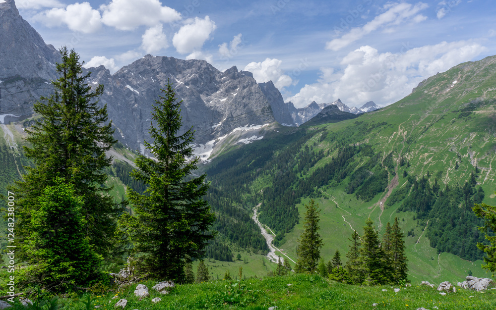 Beautiful alpine valley