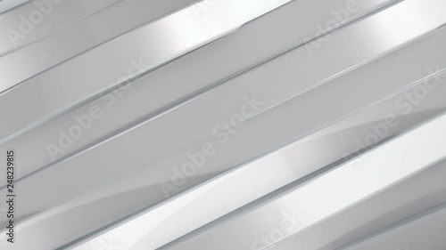 Wallpaper Mural Abstract background with waving lines from glossy material. Animation of seamless loop. Torontodigital.ca