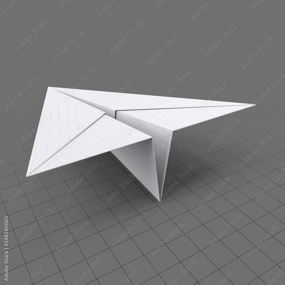 3d paper airplane template after effects download